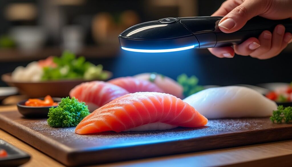 découvrez sushiscan, l'innovation révolutionnaire qui garantit la qualité et la fraîcheur du poisson cru pour des sushis d'exception.