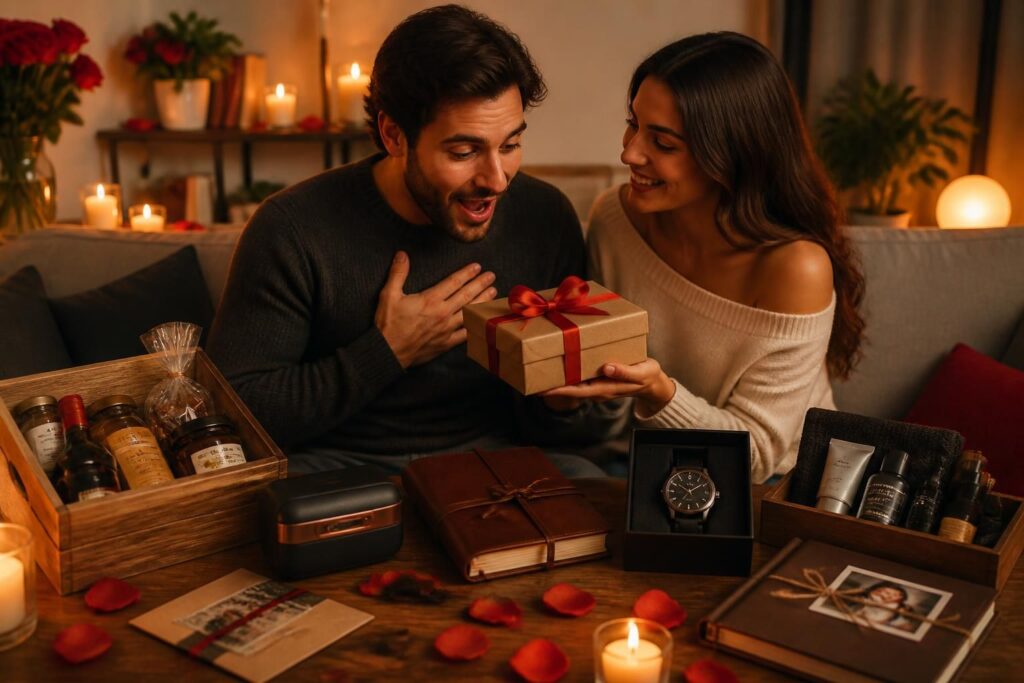 découvrez 7 idées originales de cadeaux pour la saint-valentin pour homme et surprenez votre partenaire avec des présents uniques et pleins d'amour.
