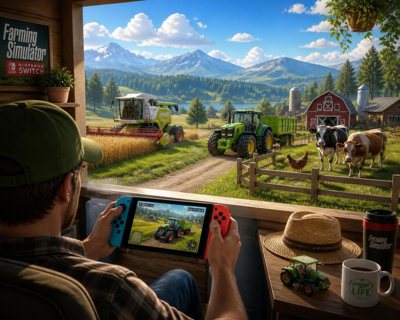 découvrez l'expérience unique de farming simulator sur switch et explorez la ferme virtuelle en mode nomade. plongez dans la gestion agricole où que vous soyez !