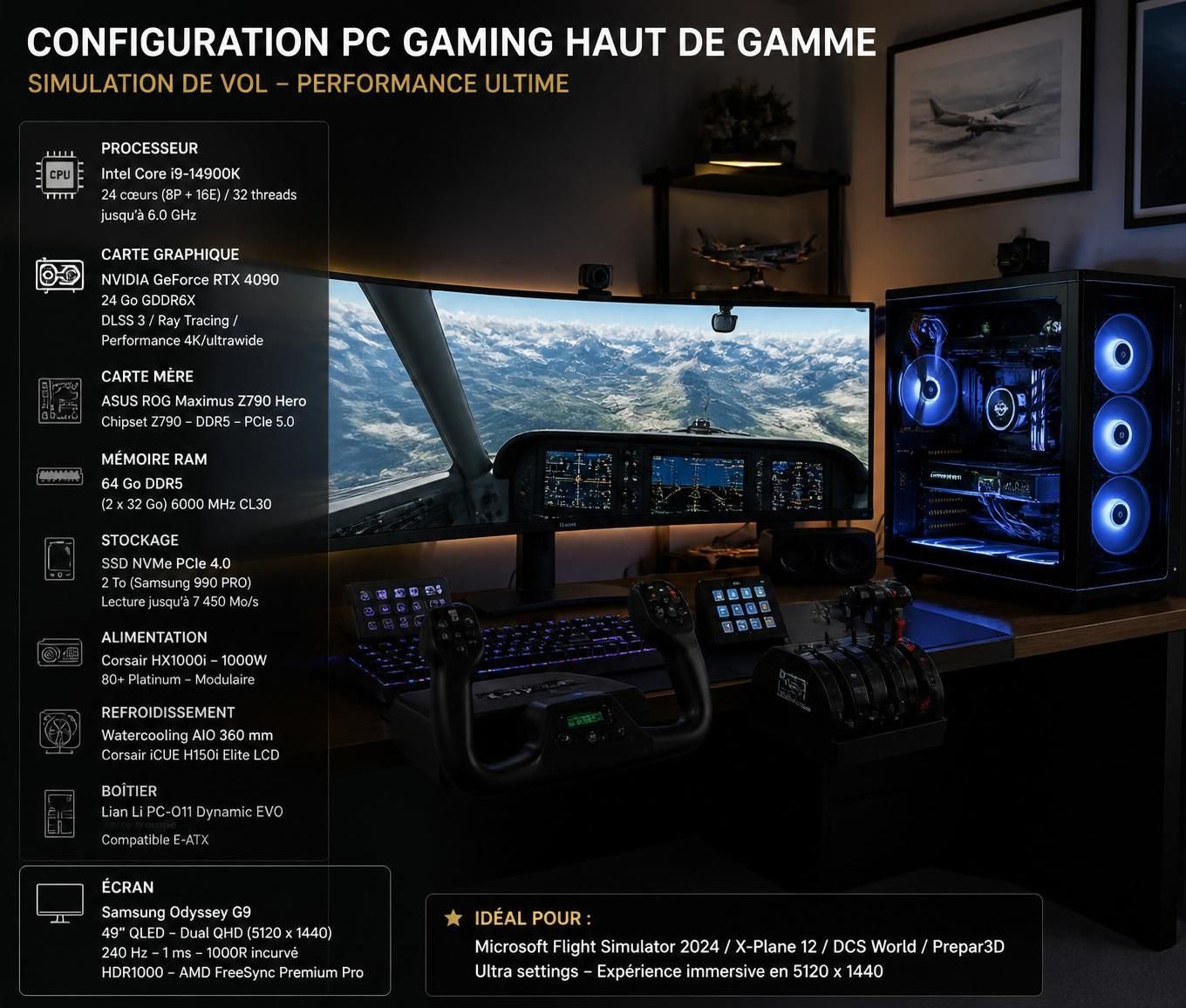 découvrez la configuration idéale pour flight simulator 2024 et profitez d'une expérience de vol fluide et réaliste. guide complet des meilleurs réglages matériels et logiciels.