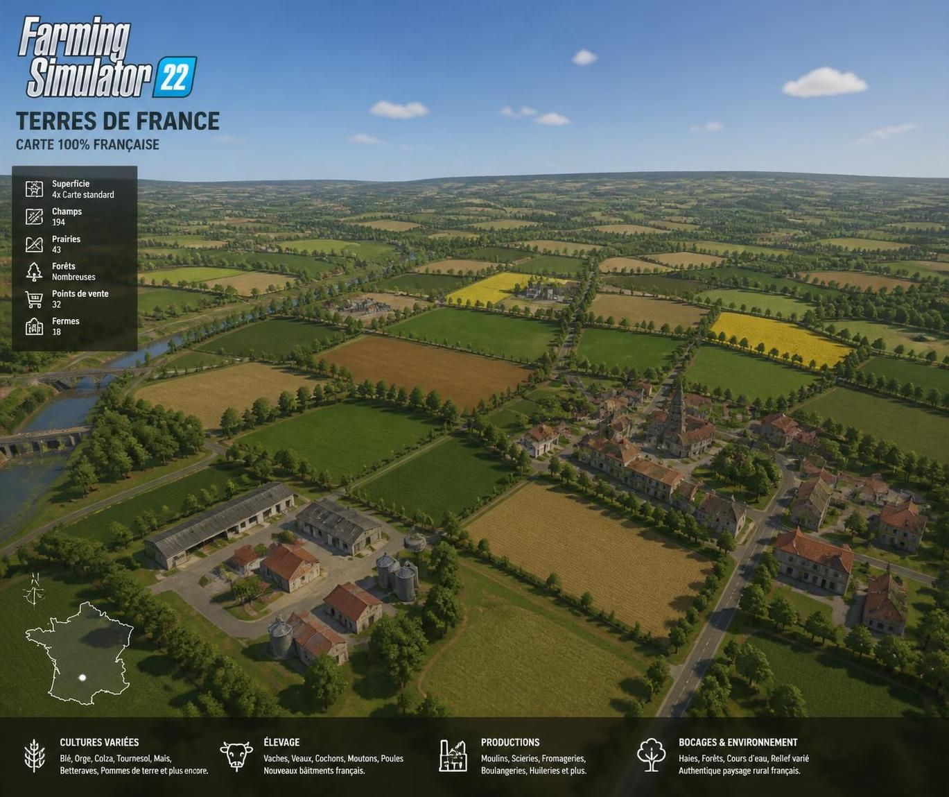 découvrez où trouver les meilleures cartes françaises pour farming simulator 22 et profitez d'une expérience de jeu immersive avec les maps les plus populaires et réalistes de fs22.