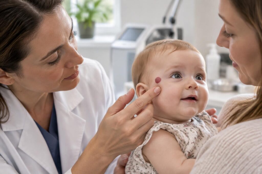 découvrez à quoi ressemble un angiome chez le bébé, ses localisations possibles sur le visage et les traitements à envisager avec un professionnel de santé.