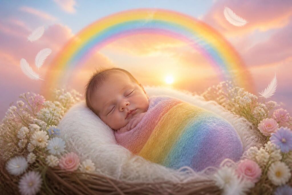 découvrez la signification et la symbolique du bébé arc en ciel, un symbole d'espoir et de renouveau après une perte périnatale. comprenez son importance et son message réconfortant.