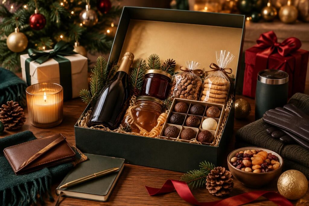 découvrez nos idées de coffrets cadeaux de noël gourmands, pour homme, femme ou entreprise, et faites plaisir avec une attention festive et personnalisée.