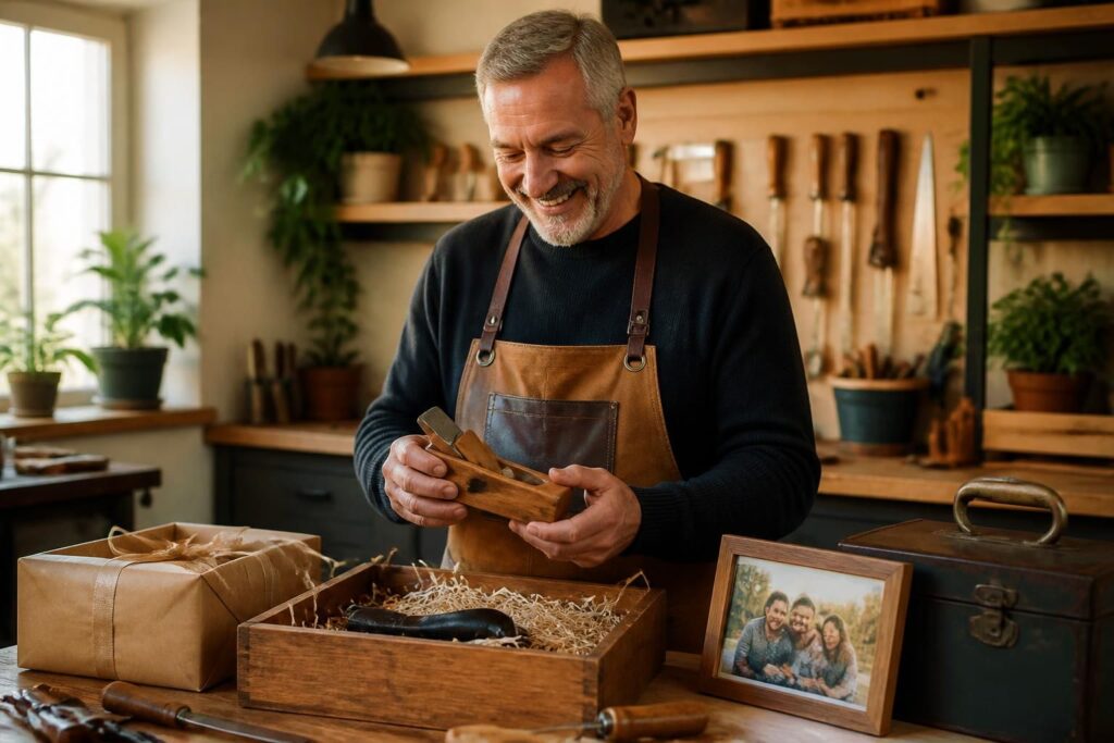 découvrez des idées cadeaux originales pour papa, parfaites pour ses anniversaires à 50, 60 ou 70 ans, incluant des suggestions pour les passionnés de bricolage.