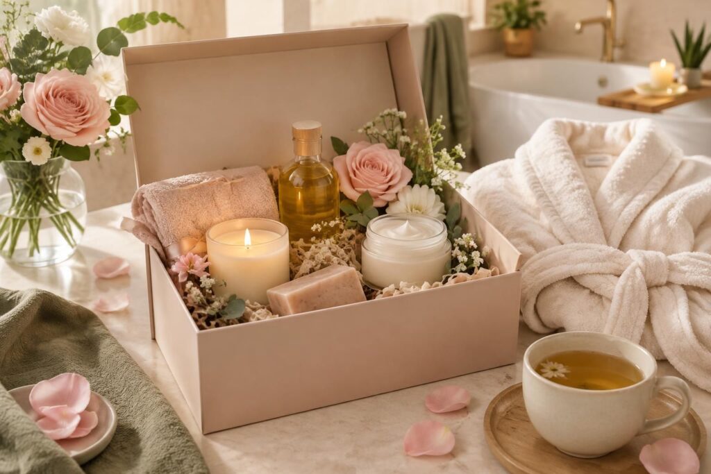 découvrez nos coffrets et idées cadeaux bien-être pour femme : des attentions inspirantes pour se détendre, prendre soin de soi et se faire plaisir.