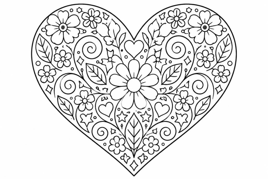 téléchargez et imprimez gratuitement nos dessins de cœurs à colorier, parfaits pour les petits comme pour les grands.